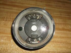 Ssm2200 Smiths Ssm2200/02 Fuel/temp Gauge With Oil/gen Lights Ip2200/02 Parts Only Not Tested