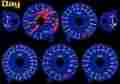 Srp-1053 Street Racer Parts Suzuki Hayabusa Red Face Glow Gauges 1999-2007 Universal Mph Kmh Busa Gixxer