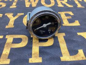 428959 Stewart Warner Harley Shovel Era Engine Oil Pressure Gauge Meter Rare