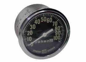 530-y Stewart Warner Vintage 100 Mph Speedometer Big Block Logo 530x 100mph Speedo Wow
