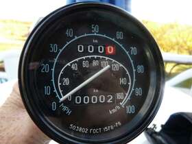 Imz-8.102-17004 Ural Ural/dnepr Motorcycle Miles And Km Speedometer Nos
