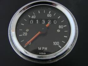 Vdo 00/154/008 Vintage Speedometer Gauge 0-100 Mph 60mm Motorcycle