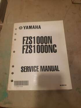 Lit-11616-14-48 Yamaha 6038 Oem Service Repair Manual New N Plastic Fz1 01-02