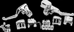 Chrome Handlebar Controls Kit Hydraulic Mechanical Sportster 883 Super Low 14-19. Fixed Price $455.66.