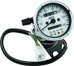Biker's Choice 2.5" Chrome Mini Speedometer 2:1 Drive W/led White Face 490291. Fixed Price $121.99.