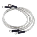 Balls Clear - 2 Each 33" Battery Cables For Harley Flhs Electra Glide Sport. Fixed Price $52.03.