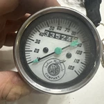 Indian Gilroy Scout Mph Speedometer W/ Odometer Rare Green Needle Mount. Fixed Price $295.00.