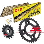 Fits: Suzuki GSXS1000 2015-2022 Did Gold X-ring Chain & Quiet Sprocket Kit. Fixed Price $138.04.