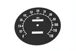 V-twin 39-0311 Speedometer Tin Face For Fl 68-80. Fixed Price $28.86.