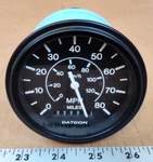 Datcon Speedometer 0-80MPH P/n 103648 Model 130LP200MIHDB. Fixed Price $48.99.