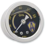 Arlen Ness Chrome 1/2" Liquid Filled Oil Pressure Gauge 66-84 Harley Davidson. Fixed Price $37.95.
