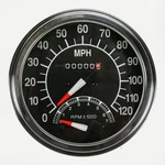 Drag Specialties DS-243870 5" Fl-style 2:1 Speedometer + Tachometer 68-84 Harley. Fixed Price $104.99.