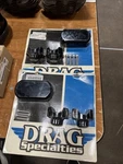 Harley Drag Specialties Handlebar Riser Top Clamp Kit Black Softail Dyna Fxr. Fixed Price $112.50.