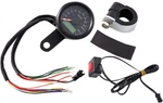 Drag Specialties 1-7/8" Programmable Speedometer With Indicator Lights Gloss. Fixed Price $208.01.