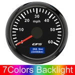 52MM Lcd Digital Gps Speedometer 0-60 Mph Gauge 7 Colors For Truck Marine Boat. Fixed Price $42.31.