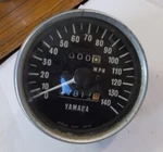 1970'S Yamaha Oem Speedometer Gauge Clock Instrument (YAM/B4). Fixed Price $80.00.