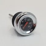 Shorty Style 2- Oil Tank Dipstick W. Temp Gauge (50 To 350 ), Chrome. Fixed Price $33.95.