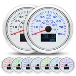 85MM Gps Speedometer Gauge 0-80MPH/0-120KM/H 7 Colors Led For Boat Car Truck Us. Fixed Price $40.71.
