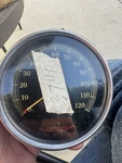 Harley Black Face Speedometer 120 Mph. Fixed Price $135.00.