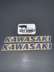 Kawasaki 1978 Z1R1000 Z1-R Oem 1000D Fuel Tank Emblems / Badges. Fixed Price $29.95.