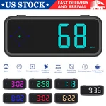 Gps Beidou Hud Overspeed Alarm - 7 Color Led Compass Usb Fits All Vehicles. Fixed Price $17.88.