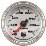 Autometer Pro-cycle Gauge Oil Temp 2-1/16" White 140-280 F Digital Stepper. Fixed Price $167.50.