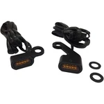Drag 2040-2142 Black Amber Lens Led Handlebar Marker Light 09-18 Harley Fl Fx. Fixed Price $116.43.