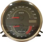Drag Specialties Electronic Speedometer/tachometer - Stock Look 220 KPH/8000. Fixed Price $433.58.