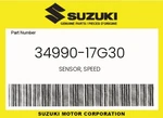Suzuki Genuine Sensor, Speed 34990-17G30. Fixed Price $138.77.