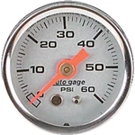 Autometer Silver Oil Pressure Gauge 0-60 For Harley Dyna Softail Sportster 88025. Fixed Price $85.20.