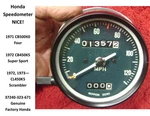 Honda CB500K0 CL450 -speedometer 1971 73 -37230-323-671 -dark Green Face. Fixed Price $275.00.