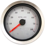 Drag Specialties 2211-0167 4" Tachometer Silver. Fixed Price $235.82.