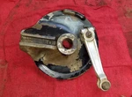 TT600 Yamaha 1984 Rear Brake Backing Plate W/ Camshaft Lever. Fixed Price $57.00.