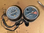 74,75 Honda CB-200T Speedometer Tachometer Instrument Cluster 37250-389-671. Fixed Price $99.00.