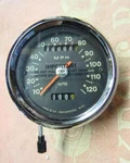 Smiths 120 Mph Black Face Speedometer Rebuilt SSM5007/02A. Fixed Price $195.00.