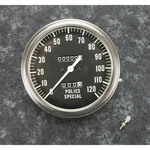 V-twin Manufacturing Black Face 1:1 Ratio Police Speedometer 39-0322. Fixed Price $100.49.