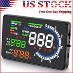 5.5'' Heads Up Display For Cars, Digital Speedometer A8 W/ Obd Function. Fixed Price $47.59.