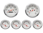 Motor Racing Classic White 6 Gauge Set Mechanical Speedometer Mph F Psi. Fixed Price $197.59.