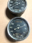 Vintage Rare Pair Of Smiths Bsa Triumph Norton Matchless Ajs Speedometer. Fixed Price $555.00.