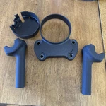 Harley 18-26 M8 Softail Black Pullback Oem Riser Gauge Clamp Fxbb Fxbr Fxlr. Fixed Price $160.00.