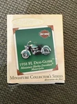 2002 Hallmark Keepsake Miniature Ornament 1958 Fl Duo-glide Motorcycle Harley Hd. Fixed Price $11.00.