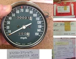 Nos Honda GL1000 Speedometer & Tripmeter 1975 Only Goldwing 37200-371-671. Fixed Price $695.00.
