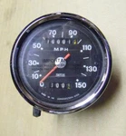 Smiths 150 Mph Black Face Speedometer Rebuilt SSM5007/00A. Fixed Price $225.00.