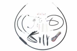 14" Handlebar Cable Brake Line Kit For Harley Davidson Motorcycles By V-twin. Fixed Price $197.05.