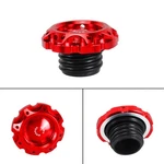 Red Gas Fuel Tank Cap For Harley 92-17 Dyna Street Fat Bob Wide Glide Fxdls. Fixed Price $29.95.