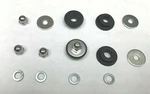 Yamaha XT500 Speedometer Damper, Nut, Crown, Washers, Nos 1E6-83526-60-00. Fixed Price $30.00.