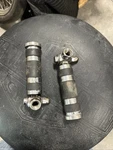 Harley Billet Softail Style Wide Ban Passenger Pegs Mounts Ness Jb Deluxe Flstc. Fixed Price $29.92.
