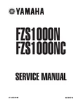 Yamaha FZ1 Fazer Motorcycle Repair Workshop Service Manual 2001-2002. Fixed Price $48.00.