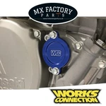 Kawasaki KX250F Xc 17-23 24 26 Oil Filter Cover Blue Works Connection. Fixed Price $100.18.