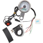 Drag Specialties 1.87" Mini Speedo Wht Km/h 2210-0325. Fixed Price $123.01.